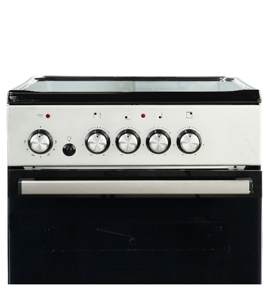 Плита электрическая De Luxe 506004.04ЭС-010 серебристый, конфорок 4 шт, духовка 60 л, 50 см x 87 см x 60 см