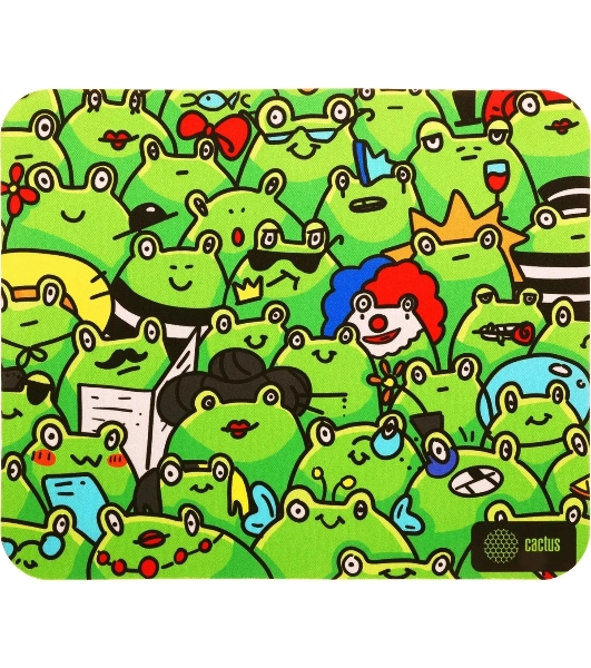 Коврик для мыши Cactus Frogs 300x250x3мм (CS-MPC-D09M)