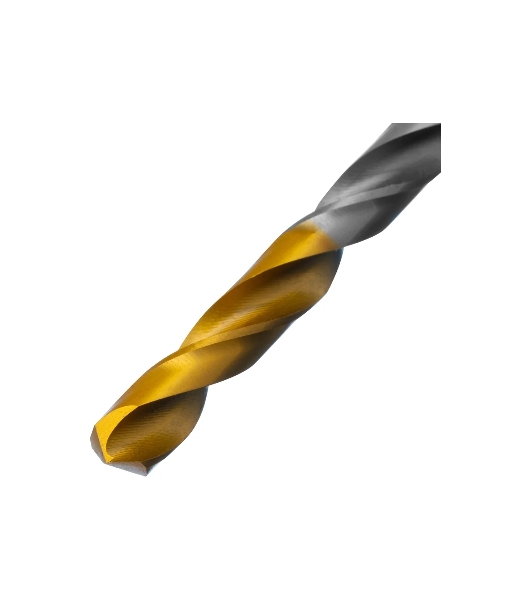 Сверло спиральное по металлу Denzel 6,5 x 100 мм, Р6М5, Golden Tip