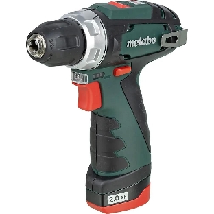 Дрель-шуруповерт Metabo PowerMaxx BS, 12 В, 2 Ач, 34 Нм, щеточный