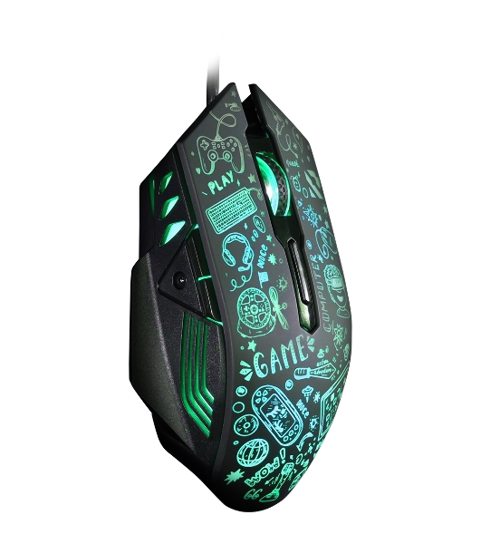 Мышь проводная игровая Smartbuy (SBM-745G-K) RUSH X15 серный