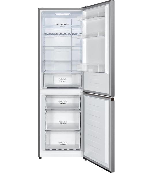 Холодильник Gorenje NRK619FAS4 серый двухкамерный 207/93л морозилка снизу, No Frost
