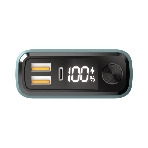 Портативный аккумулятор OLMIO QS-30, 30000mAh, 22.5W, QuickCharge3.0/PowerDelivery, LCD, темно-зеленый, фото3