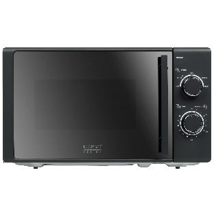 Микроволновая печь CASO M 20 EASY зеркальный/черный, 20 л, 700 Вт, переключатели - поворотный механизм