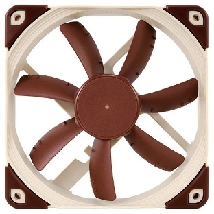 Вентилятор корпусной Noctua NF-S12A PWM, 120 мм, 0-1200 об/мин, 17.8 дБ, 4 pin PWM, без подсветки