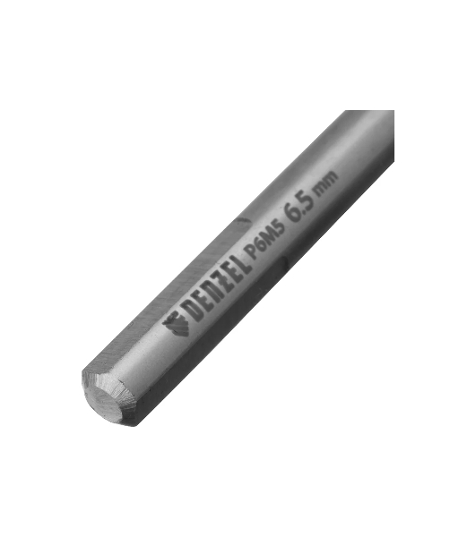 Сверло спиральное по металлу Denzel 6,5 x 100 мм, Р6М5, Golden Tip