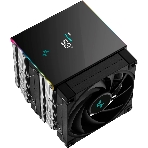 Кулер для процессора DEEPCOOL AK620 DIGITAL SE LGA20XX/1700/1200/115X/AM5/AM4 (9шт/кор, TDP 260W, PWM, DUAL Fan 120мм, 6 тепл. трубок, ARGb, черный) RET (R-AK620-BKADMN-GJD), фото9