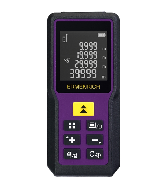Лазерная рулетка ERMENRICH Reel PRO GM60, фиолетовый