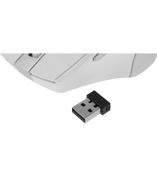 Мышь беспроводная A4Tech Fstyler FG35 серебристый/белый, 2000 dpi, радиоканал, USB, кнопки - 6