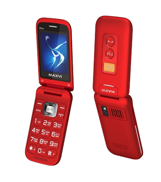 Мобильный телефон Maxvi E5 up красный