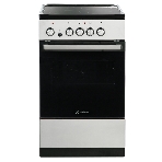 Плита электрическая De Luxe 506004.04ЭС-010 серебристый, конфорок 4 шт, духовка 60 л, 50 см x 87 см x 60 см, фото 1