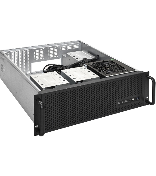 Серверный корпус ExeGate EX293907RUS Pro 3U450-09 (RM 19', высота 3U, глубина 450, БП 500RADS, USB)