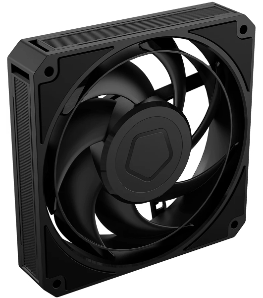 Вентилятор корпусной ID-Cooling AT-120-K, 120 мм, 3000 об/мин, 36.5 дБ, 4-pin PWM, без подсветки