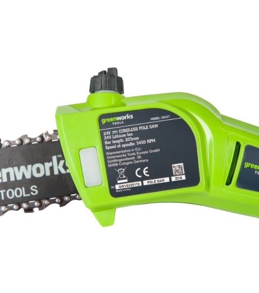 Высоторез/Сучкорез аккумуляторный (2000107) GreenWorks G-24 G24PS20, 24V, 20 см, без АКБ и ЗУ