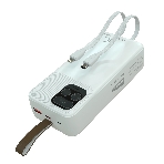 Портативный аккумулятор More choice (4620202550644) PB55-30 с кабелем 1USB 3.0A 22.5W PD - 30000mAh белый, фото 1