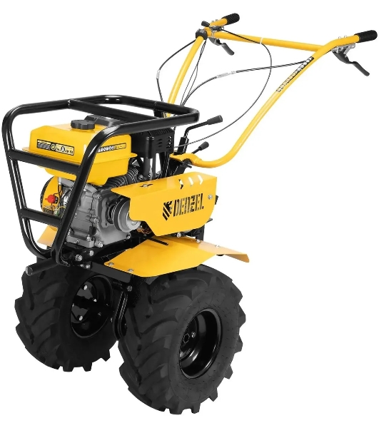 Мотоблок Denzel DPT-470S-PRO, 7 л.с., ремен.сцеп, фрез 3х4, ШОМ, передачи 4В/2Н