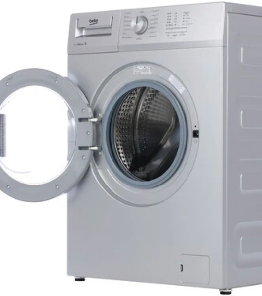 Стиральная машина Beko WRS 55P1 BSS серебристый, загрузка фронтальная 5 кг, 1000 об/мин., класс: А