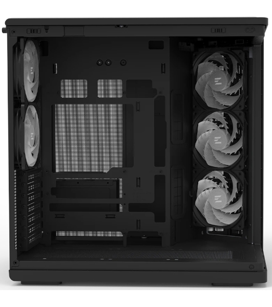 Компьютерный корпус ZALMAN MidTower P60 black (ATX, без БП, 2xUSB 3.0+USB Type C, 5x120мм ARGb) (Zalman P60 Black)