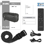 Портативная колонка SVEN PS-860 черный 100W 1.0 BT/3.5Jack 5400mAh, фото4