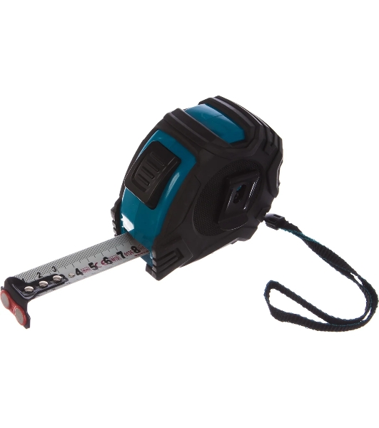 Рулетка Gross Magnetisch, 8 м х 25 мм, обрезин. корпус, автоматич. фиксация, нейлон. покр., магн. зацеп