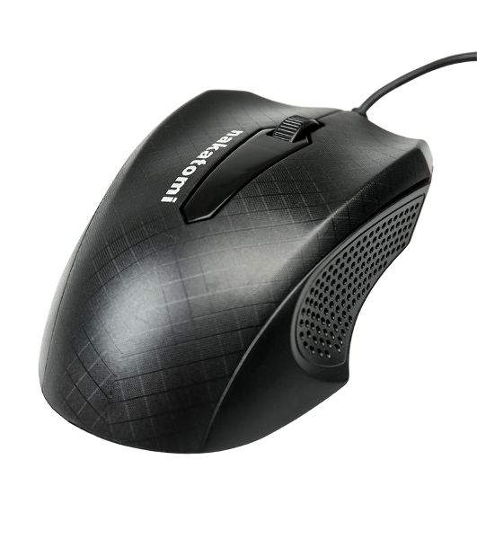 Мышь проводная Nakatomi MON-07U черный, 800 dpi, USB, кнопки - 3