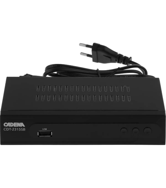 Приставка для цифрового ТВ Cadena CDT-2315SB черный, DVB-T2, DVB-T, HDMI, USB 2.0