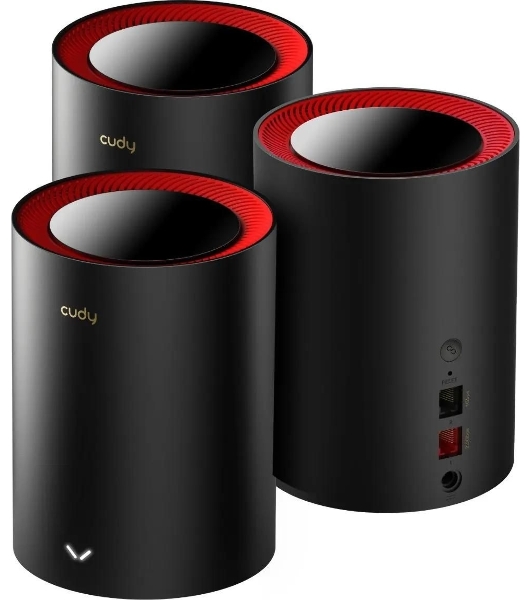 Wi-Fi Mesh-система/AX3000 Wi-Fi 6 Mesh 2.5G Solution 3-Pack, Dual-Band, Chipset MT7981BA+MT7976CN+RTL8221B, 802.11ax/ac/a/b/g/n, 2402Mbps at 5GHz + 574Mbps at 2.4GHz, 2.5G WAN+GE LAN, 5 internal antennas, MU-MIMO, DDNS, Zerotier/Wireguard/OpenVPN/IPSec/L2TP/PPTP VPN, DNS over Cloudflare/Google/Quad9, IPv6, Seamless Roaming, WPA3, TR069/TR098/TR111/TR181,easyMesh R3 Optional, Ver 2.0, Cudy Mesh, Cudy APP