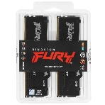Оперативная память Kingston Fury Beast, DDR5, 128Gb (4x32Gb), 5600MHz, CL40, DIMM, радиатор, RGB, черный, фото3