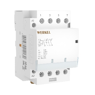 Контактор модульный WERKEL 63 A 4NO (3 мод.) W943M63O