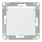 Механизм розетки 1-м СП AtlasDesign 16А IP20 с заземл. защ. шторки с крышкой белый, фото3