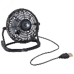 Вентилятор Energy EN-0604 USB чёрный, настольный, 2,5 Вт, 1 скорость, 13 см, питание от USB, фото2