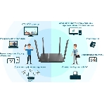 Роутер D-Link DIR-1260/RU/R1A, Wireless AC1200 2x2 MU-MIMO Dual-band Gigabit Router with 1 10/100/1000Base-T WAN port, 4 10/100/1000Base-T LAN ports and 1 USB port.802.11b/g/n/ac compatible, up to 300 Mbps, фото3