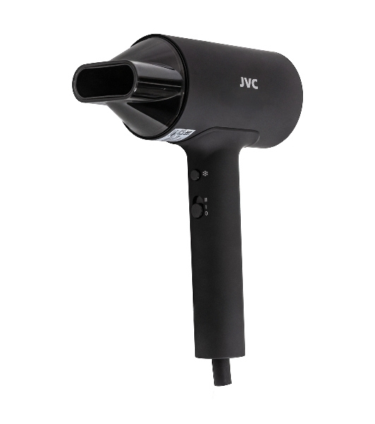Фен JVC JHD011 черный, 1600 Вт