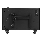 Конвектор электрический Denzel XCE-1500B черный, 1500 Вт, 20 м2, термостат, фото3