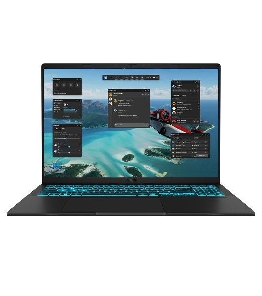Ноутбук ASUS V3607VP-RP031 16'(1920x1200)/Intel Core 7 240H(2.5Ghz)/32Gb/1024PCISSDGb/noDVD/Ext:NVIDIA GeForce RTX 5070(8192Mb)/Cam/BT/WiFi/63WHr/war 1y/1.95kg/Matte черный/noOS