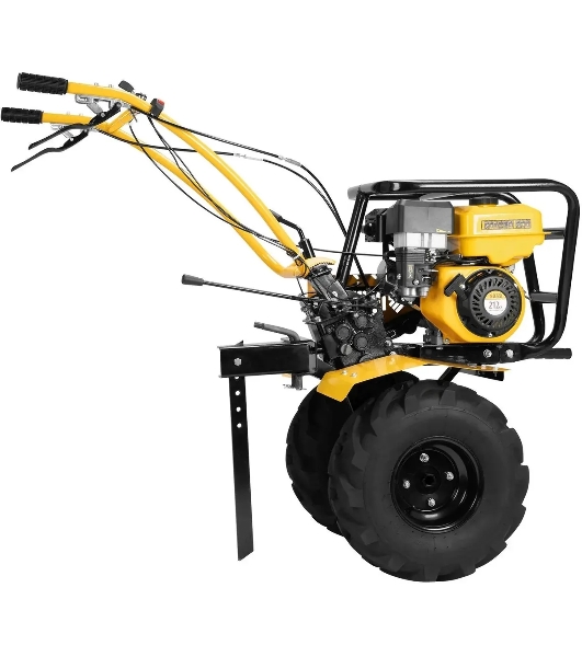 Мотоблок Denzel DPT-470S-PRO, 7 л.с., ремен.сцеп, фрез 3х4, ШОМ, передачи 4В/2Н