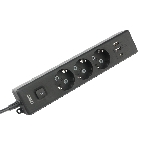 Бытовой удлинитель PowerCube, 3 р с/з вык.,3USB, 3500 Вт, 16А, 1.9 м, 3x1,0 черный PC-6B-2M, фото5