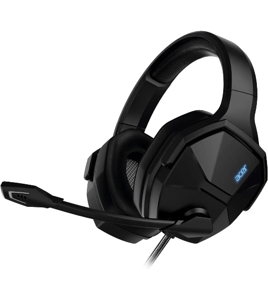 Гарнитура Acer OHW312 чёрный, проводная, USB, подсветка