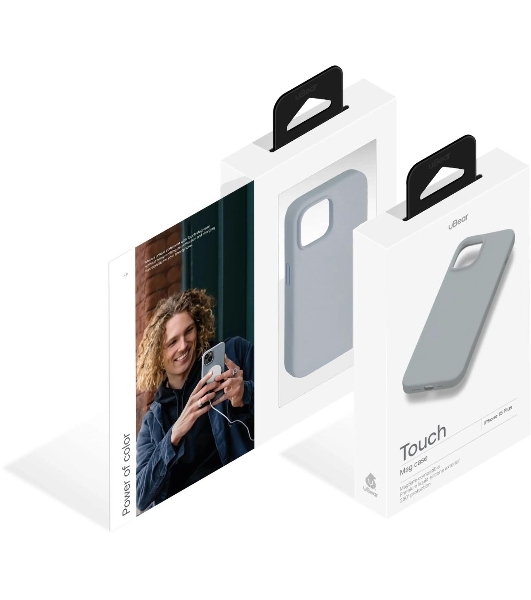 Чехол (клип-кейс) uBear для Apple iPhone 15 Plus Touch Mag Case with MagSafe серый (CS272MG67TH-I23M)