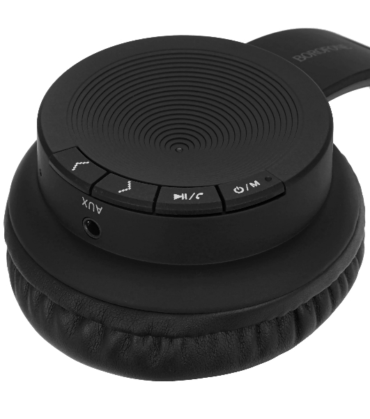 Беспроводные/проводные наушники Borofone BO11 черный, накладные, Bluetooth + проводной, до 8 ч