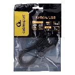 Кабель USB2.0 Cablexpert CC-USB2-CMCM-60-1M, Type-C/Type-C, 3A, 60Вт, PD/QC3.0, медь, 1м, черный, пакет, фото3