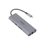 USB-концентратор Dahua TC38, USB Type-C, USB 3.0 + HDMI + RJ45 + SD/TF + PD Docking Station, USB, фото 1