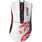 Мышь беспроводная A4Tech Bloody R90 Plus Naraka белый, 5000 dpi, радиоканал, USB, кнопки - 8, фото 1