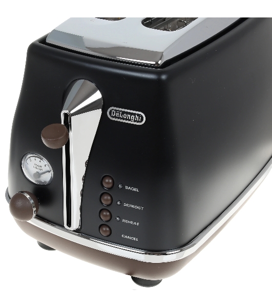 Тостер DeLonghi CTOV2103.BK черный, 900 Вт, 2 слота
