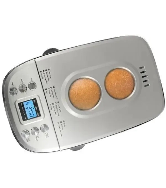 Хлебопечка Centek CT-1415 чёрный/серебристый, 860 Вт, 1.5 кг, 15 программ