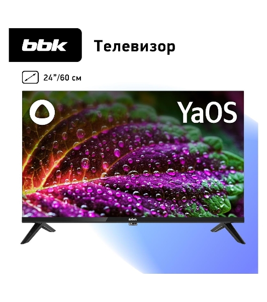 Телевизор BBK 24' 24LEX-7218/TS2C черный LED HD Яндекс ТВ