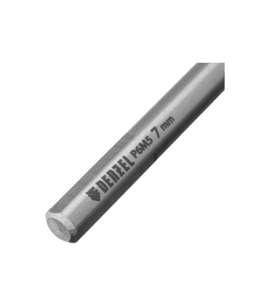 Сверло спиральное по металлу Denzel 7,0 x 109мм, Р6М5, Golden Tip