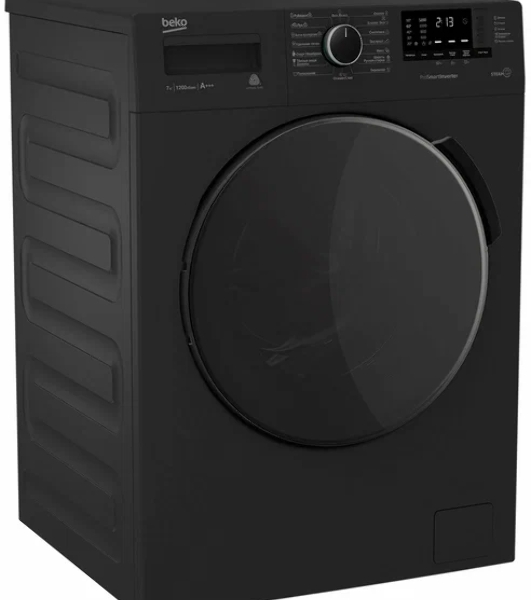 Стиральная машина Beko WSPE7612A антрацит, загрузка фронтальная 7 кг, 1200 об/мин., класс: А