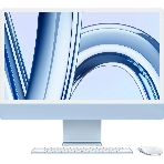 Моноблок Apple iMac A2874 24' 4.5K M3 8 core (4) 8Gb SSD 256Gb 8 core GPU macOS WiFi BT 143W клавиатура мышь Cam синий 4480x2520, фото 1