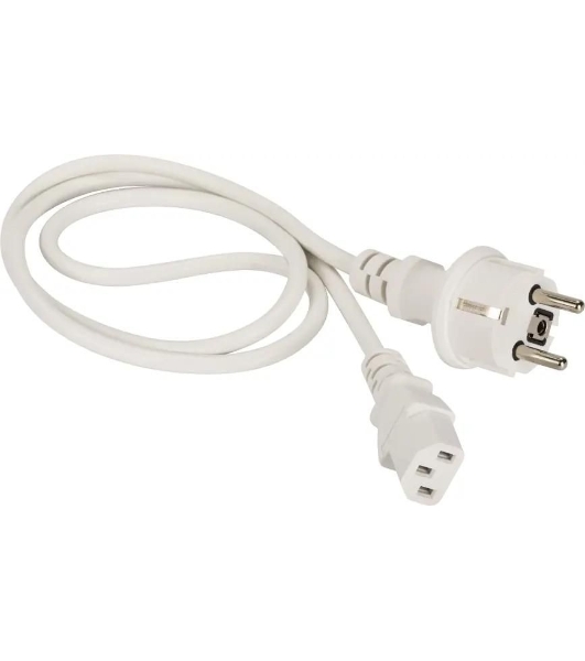Шнур питания Lanmaster LAN-PP13/SH-1.5-WH C13-Schuko проводник.:3x0.75мм2 1.5м 220В 10А белый
